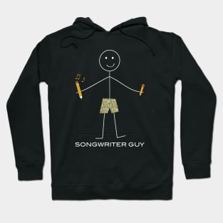 Funny Mens Songwriter Design Hoodie